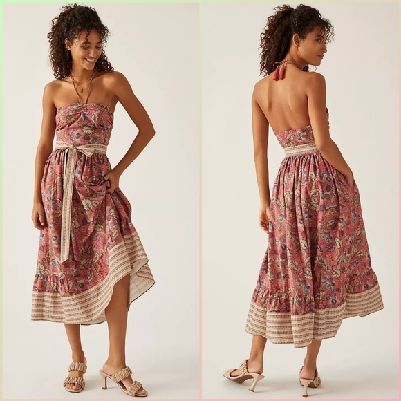Anthropologie Dresses & Skirts - Let Me Be Boho Halter Dress